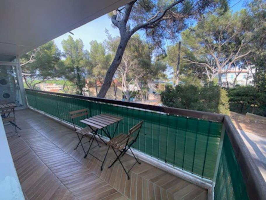 T2 Avec Clim Et Terrasse Vue Mer, Les Sablettes La Seyne-sur-Mer Εξωτερικό φωτογραφία